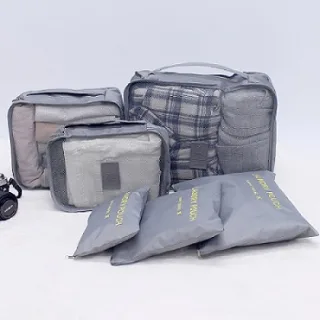메시 여행용 파우치 6p (그레이)