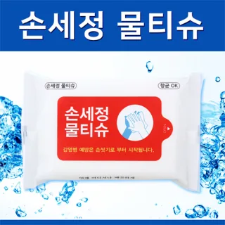 손세정 화이트 물티슈 (10매)