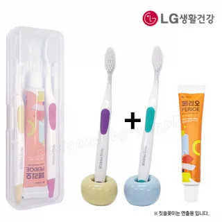 커플 LG미세모+페리오 칫솔치약세트