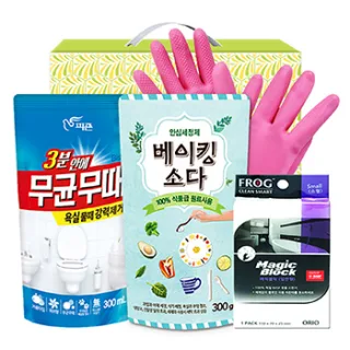 무균무때 베이킹소다300리필 고무장갑32cm 매직블럭소