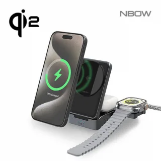 엔보우 Qi2 3IN1 맥세이프 고속 무선충전기 접이식