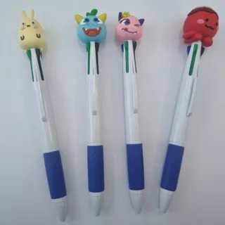 주문제작 PVC캐릭터 4색 멀티볼펜 (3D)