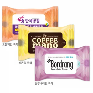 국화 3종 랜덤 (무광)물티슈 5~20매
