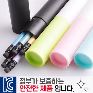 인젝션 파스텔연필 5p 바닐라원통케이스