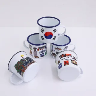 나빌레라 전통일러스트법랑머그컵
