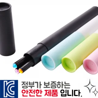 인젝션 보석연필 3p 바닐라원통세트