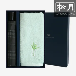 송월 SW 3단 모던체크 우산1p+호텔플라워스 타올 1