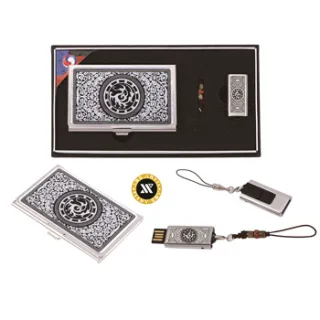 삼족오자개명함+가띠메탈자개USB (8GB~64GB)