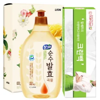 친환경 참그린곡물500용기 크린백 2종