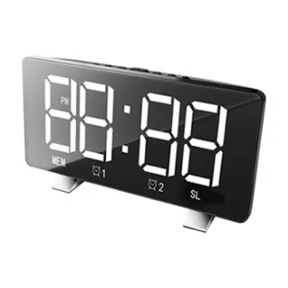 라디오 겸용 디지털 LED 시계 BR8830-1 블랙