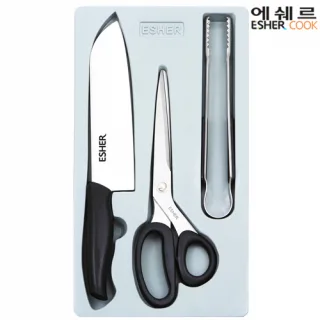 주방 고급가위+식도+집게