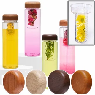 트라이탄 우드보틀 700ml (차망포함)