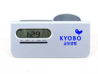  멀티명함펜꽂이시계 