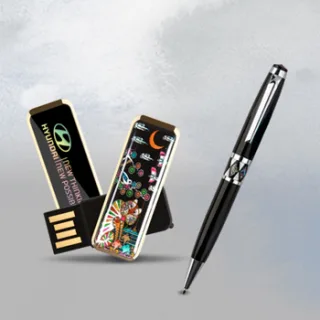 제이메타 S4 골드 자개USB 볼펜 세트 4GB~64G