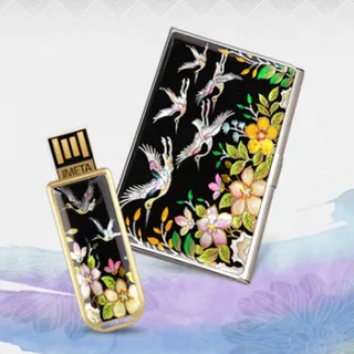 제이메타 S1 골드 자개USB 명함케이스 세트 4GB~