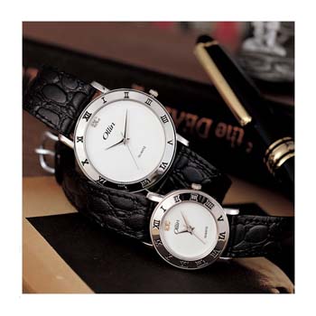 STW-1031(M/L)/가죽고급손목시계 