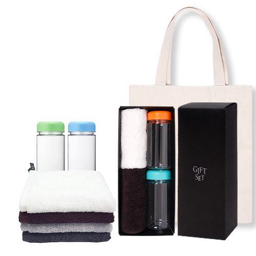 주방고리 (40수코마) 2P + 보틀350ml 2P세트 (에코백포함)