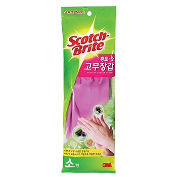 [3M]고무장갑 황토숯(소)