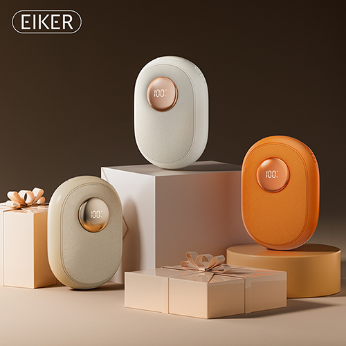 EIKER 플란넬 진동마사지 휴대용 충전식 전기 손난로 보조배터리 650