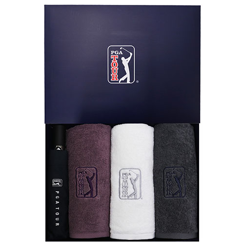PGA 3단7K 완전자동 무지+190g호텔타올3P 세트(소)