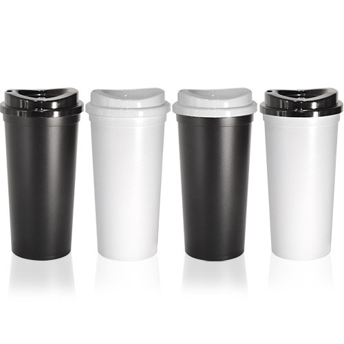 리유저블 텀블러 500ml 블랙&화이트 