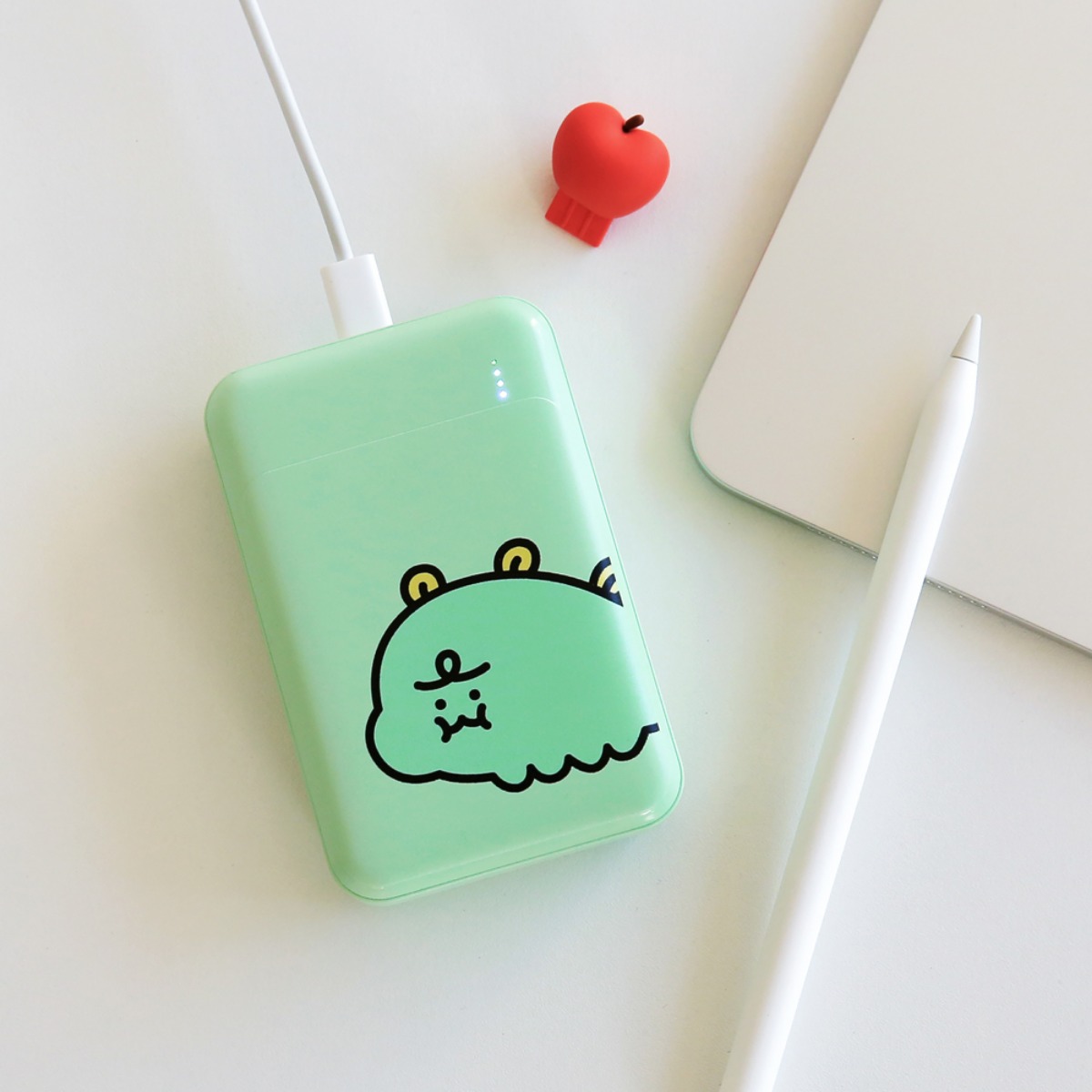 [카카오프렌즈] 니니즈 고속충전 보조배터리 사과 죠르디 10000mah