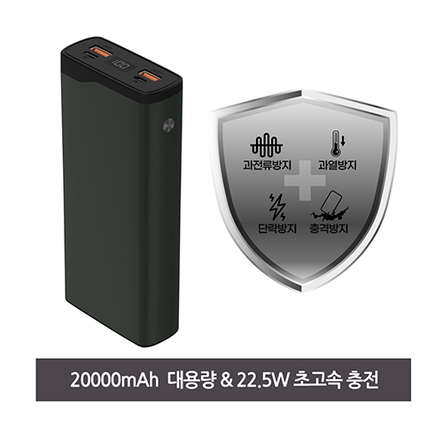 QC3.0 PD충전  20000MAH 22.5W IX2 보조배터리