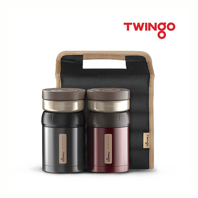 트윙고 루코 더블 보온죽통 도시락세트 1300ml