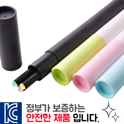 보석연필 3p 바닐라원통세트