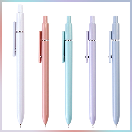 포인트 파스텔 노크볼펜 0.7mm