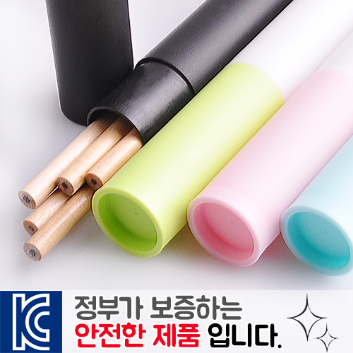 원목양절연필 바닐라원통케이스 5p