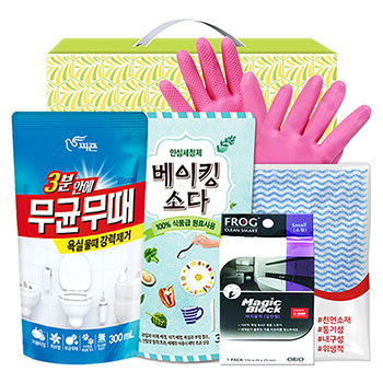 무균무때 베이킹소다300리필 고무장갑32cm 매직블럭소형 항균행주 5종