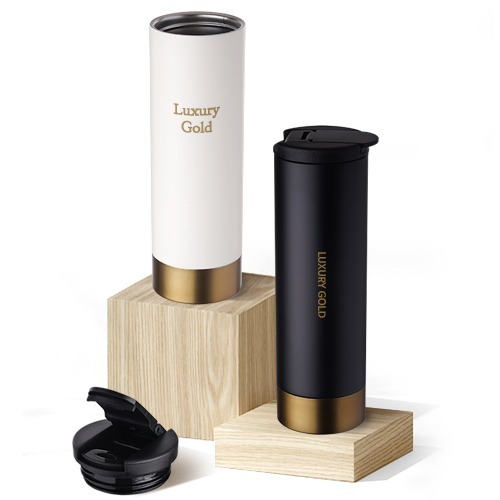 럭셔리 골드 이중구조 304 스텐 텀블러 500ml