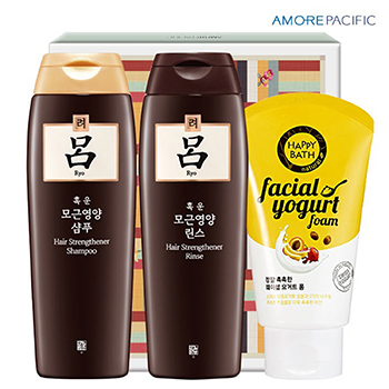 려샴푸200용기 린스200용기 해피바스요거트폼 3종