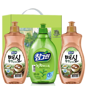 유기농 참그린500용기 매실500용기2P 3종