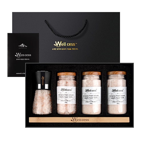 웰세스 WG-200A 히말라야 핑크솔트 그라인더 선물세트