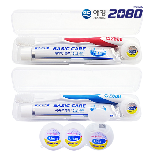 뉴_애경2080칫솔+2080치약+치실 오리지널 /칫솔치약세트 3종