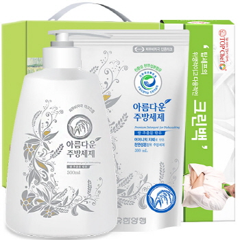 친환경 아름다운주방세제500펌프 300리필 크린백 3종