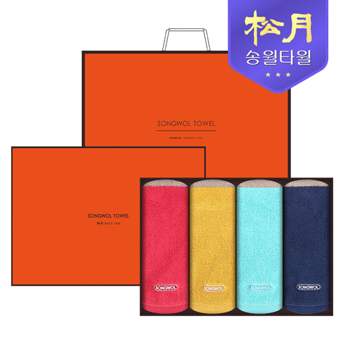 [송월타올] 송월 컬러웨이40 180g 4P 타월세트