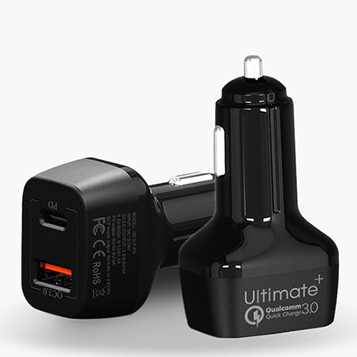 얼티밋 차량용 QC3.0+PD 지원 2포트 고속충전기