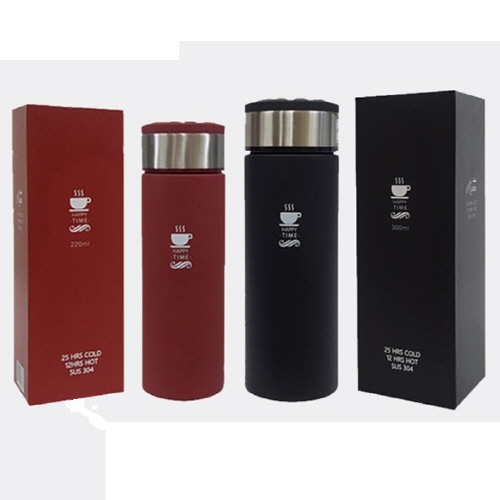 해피타임 녹차망 보온보냉 슬림텀블러 220ml / 300ml