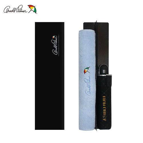 아놀드파마 3단 폰지 모리스엠보우산+로고쟈가드타올 130g 세트
