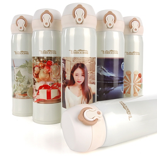 트레킹 초경량 보온보냉 진공텀블러 포토450ml (전사 텀블러)