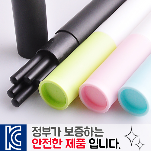 흑목원형미두연필 바닐라원통케이스 5p