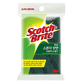 [3M]항균 스폰지 양면 다목적 수세미(소)