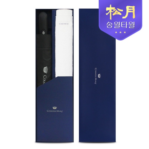 송월 40수 포인트40 타올 200g + 3단 완자63 우산 2P 콤보세