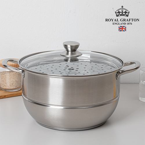 로얄그래프톤 리썸 인덕션겸용(IH) 스텐냄비 찜곰솥 30cm
