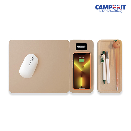캠브리트 무선충전 마우스패드 3in1 분리형 LED w