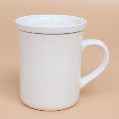 엘레강스 화이트 뚜껑머그 355ml