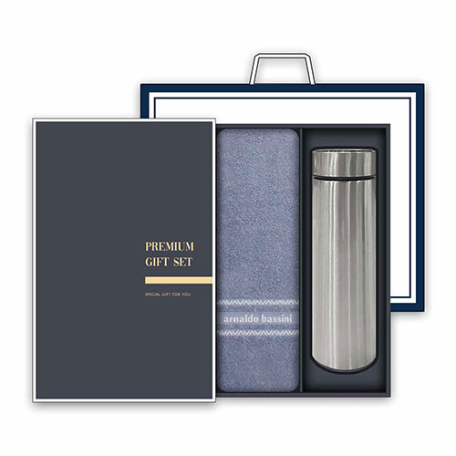 송월 프리미엄 텀블러세트 (AB인디 1매 + 스마트텀블러 500ml 1개